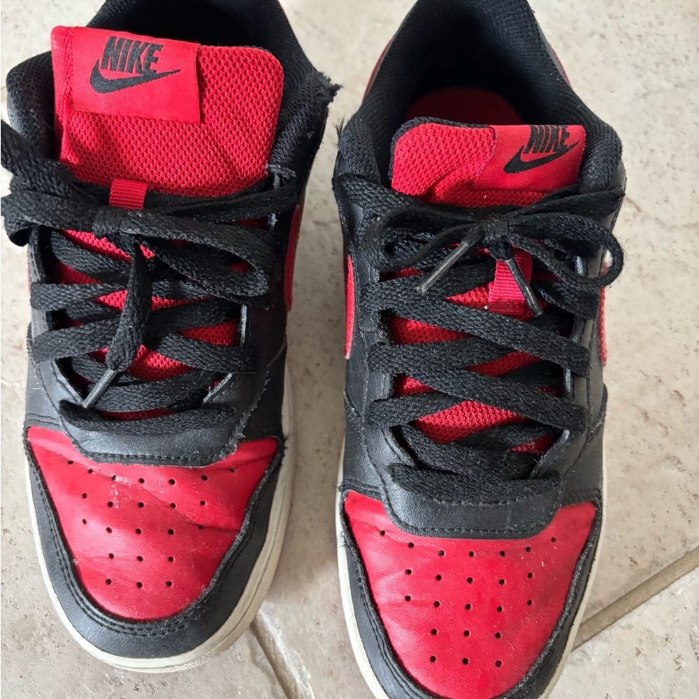 Nike Black and Red Athletic Shoes